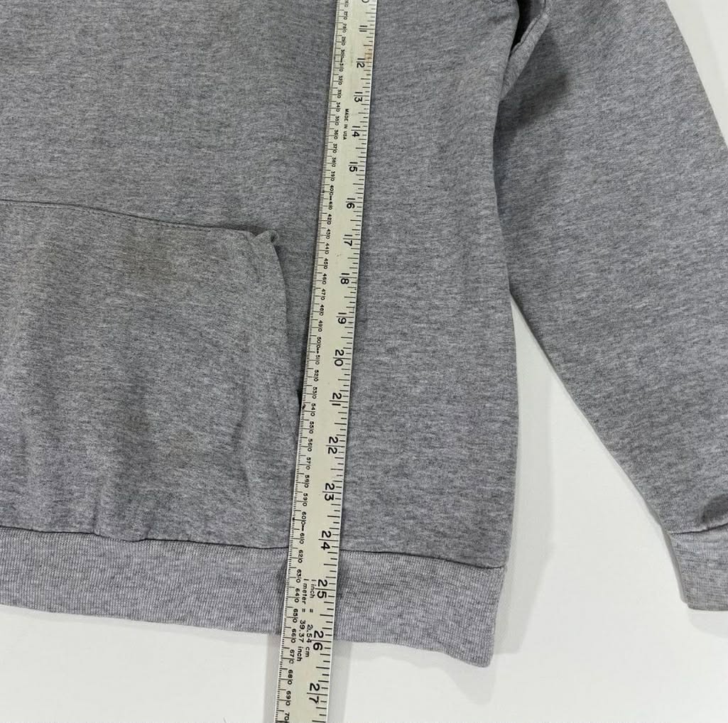 VINTAGE GREY LOS ANGELES LAKERS HOODIE WITH EMBROIDERED LOGO (M)