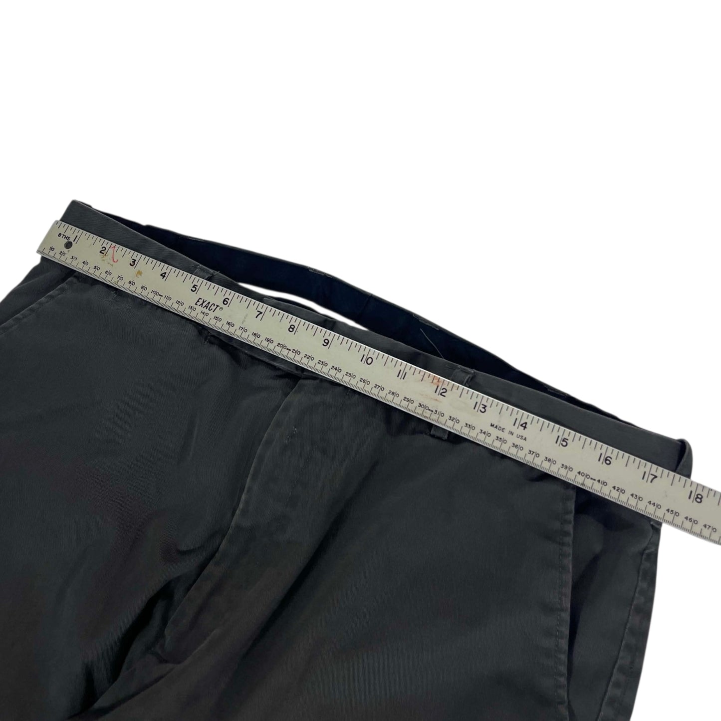 CHISEL GRAY WIDE LEG PANTS (36")