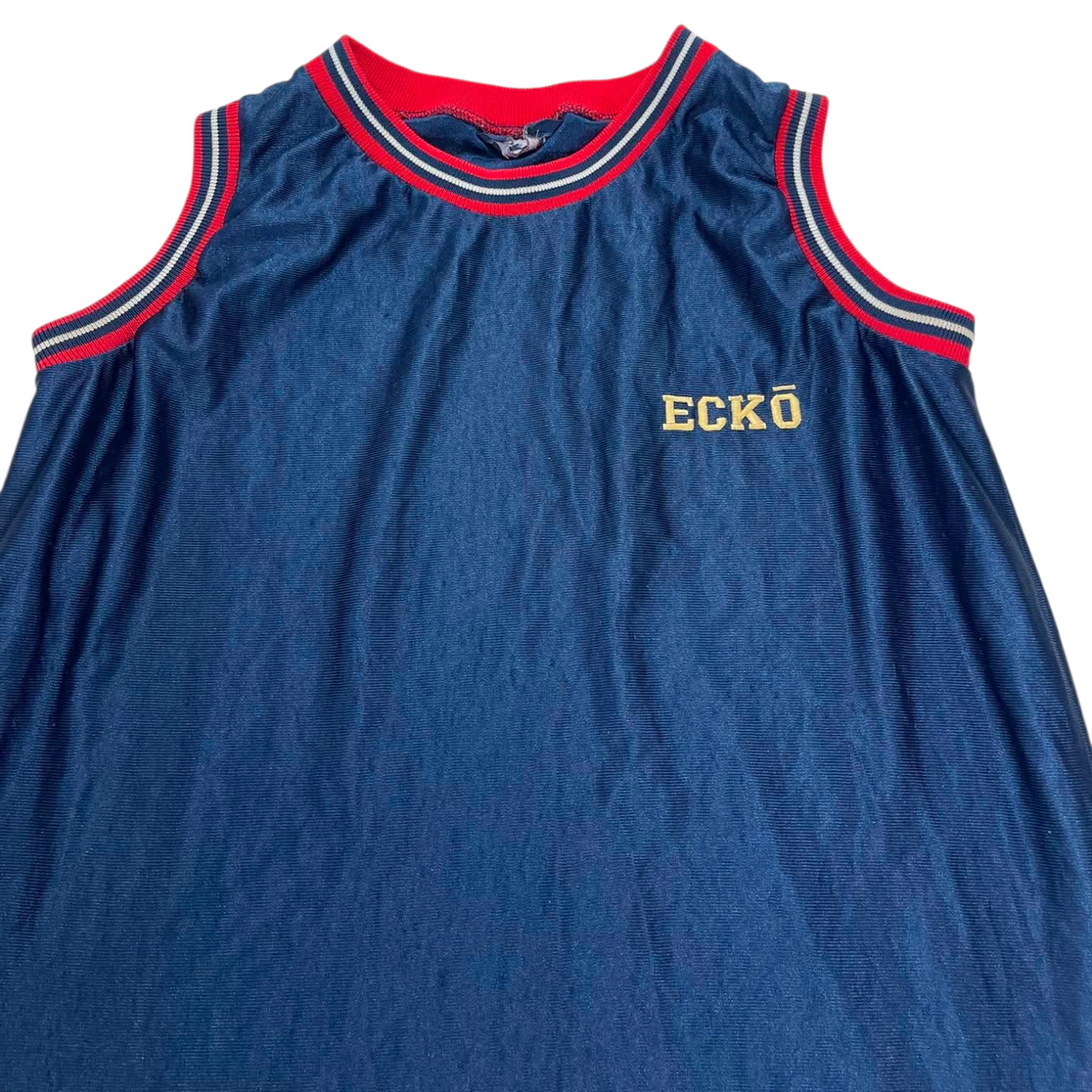 Y2K ECKO UNLTD NAVY BLUE SLEEVELESS TOP (M)