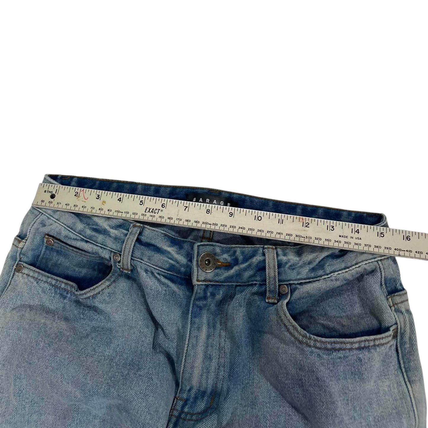 GARAGE BLUE DENIM JEANS WITH A RELAXED FIT (28)