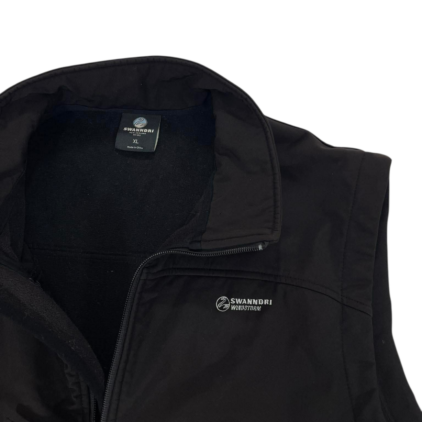 SWANNDRI BLACK WINDSTORM VEST (XL)