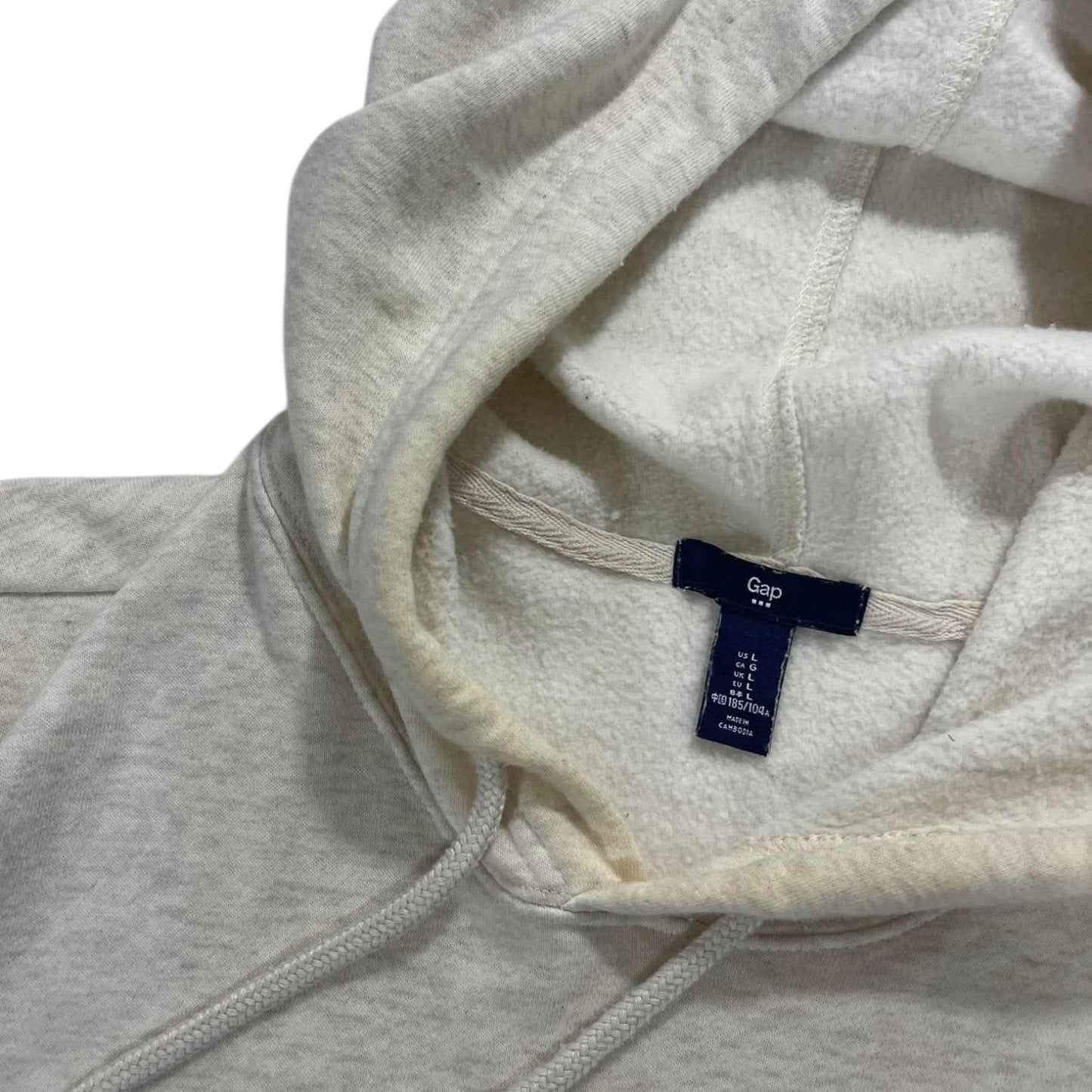 VINTAGE EMBROIDERED GAP HOODIE (L)
