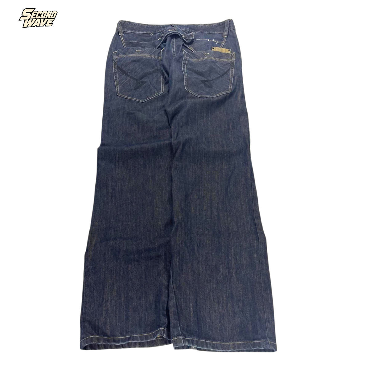 Y2K FIRETRAP WIDE LEG JEANS (34)