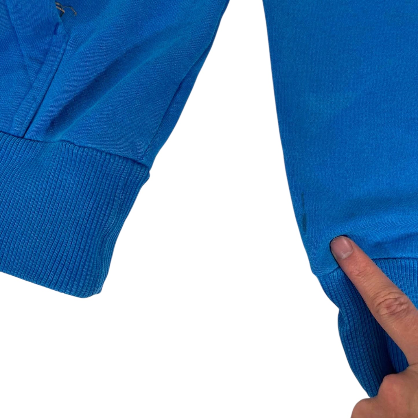 CLASSIC BIG LOGO ADIDAS BLUE HOODIE (M)
