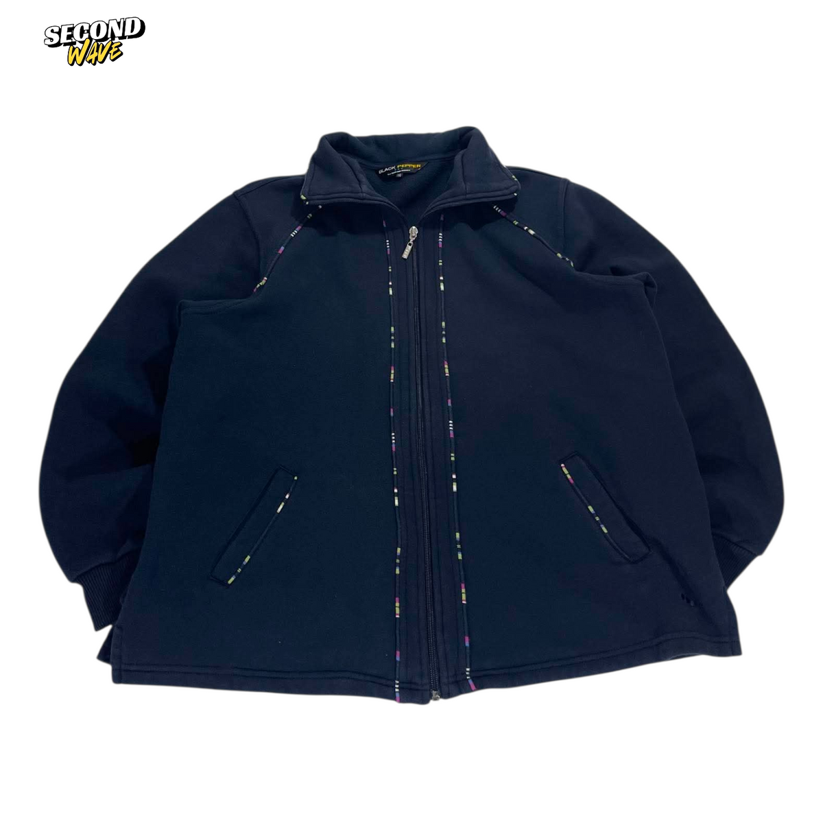 BLACK PEPPER NAVY BLUE ZIP UP FLEECE (16)