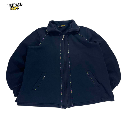 BLACK PEPPER NAVY BLUE ZIP UP FLEECE (16)