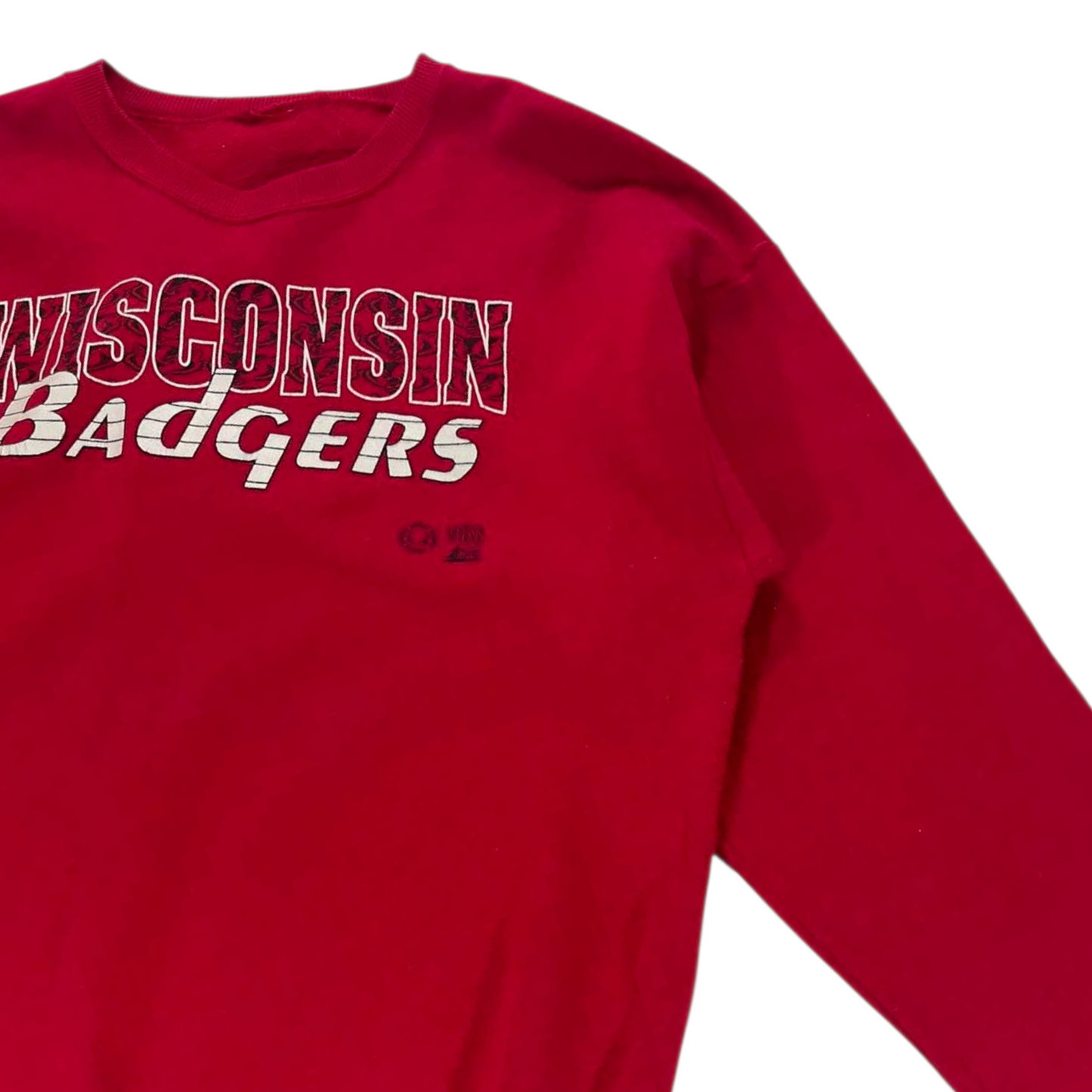 WISCONSIN BADGERS RED CREWNECK SWEATSHIRT (L)