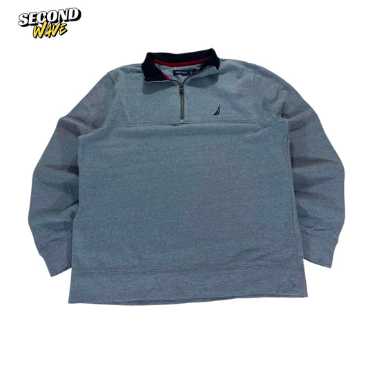 VINTAGE NAUTICA QUARTER ZIP SWEATSHIRT (M)