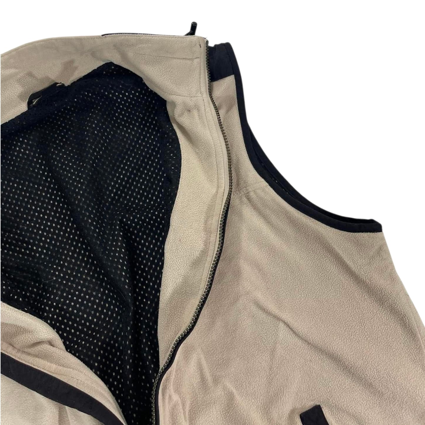 VINTAGE LINE7 CREAM AND BLACK VEST (L-XL)