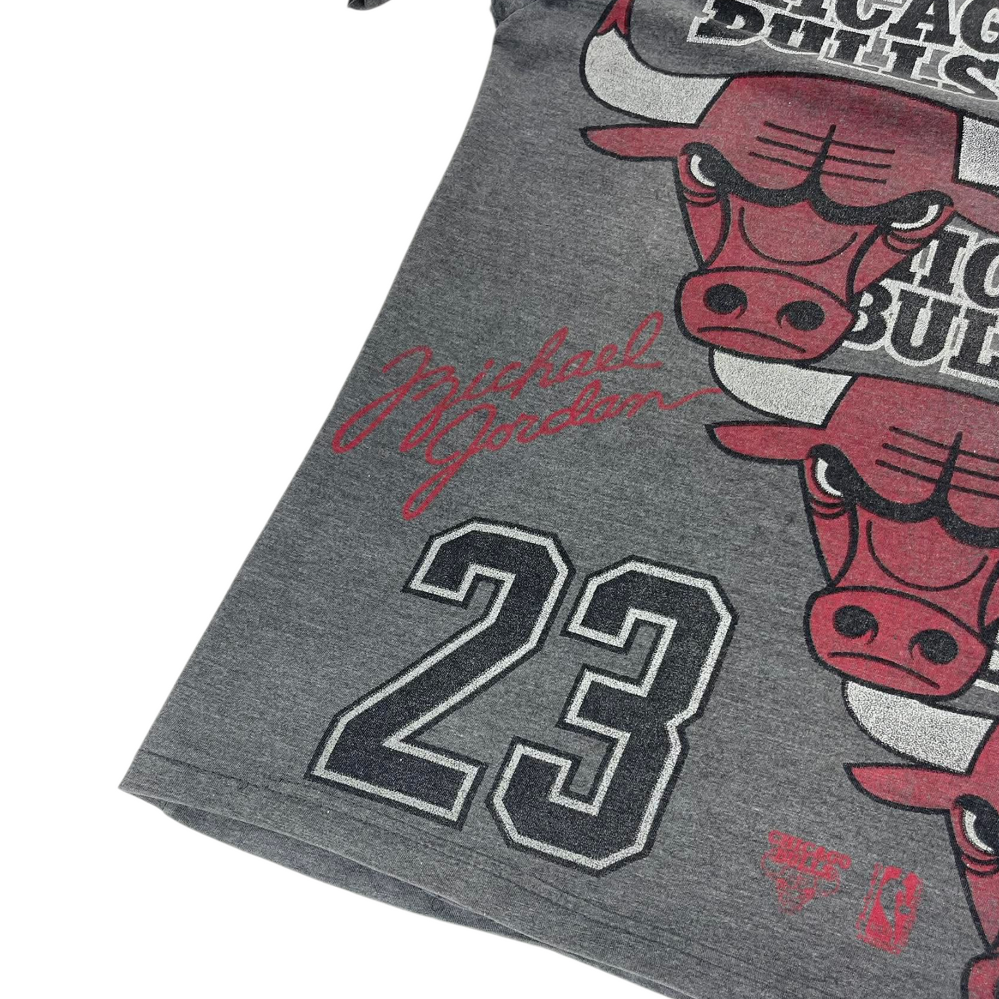 VINTAGE CHICAGO BULLS GREY MICHAEL JORDAN T-SHIRT (M)