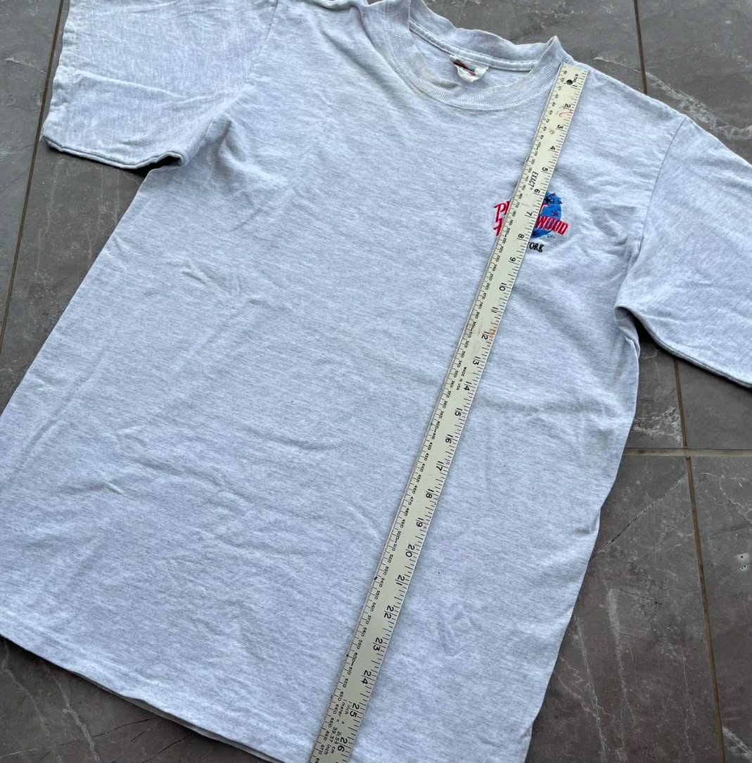 GREY VINTAGE PLANET HOLLYWOOD NEW YORK T-SHIRT (M)