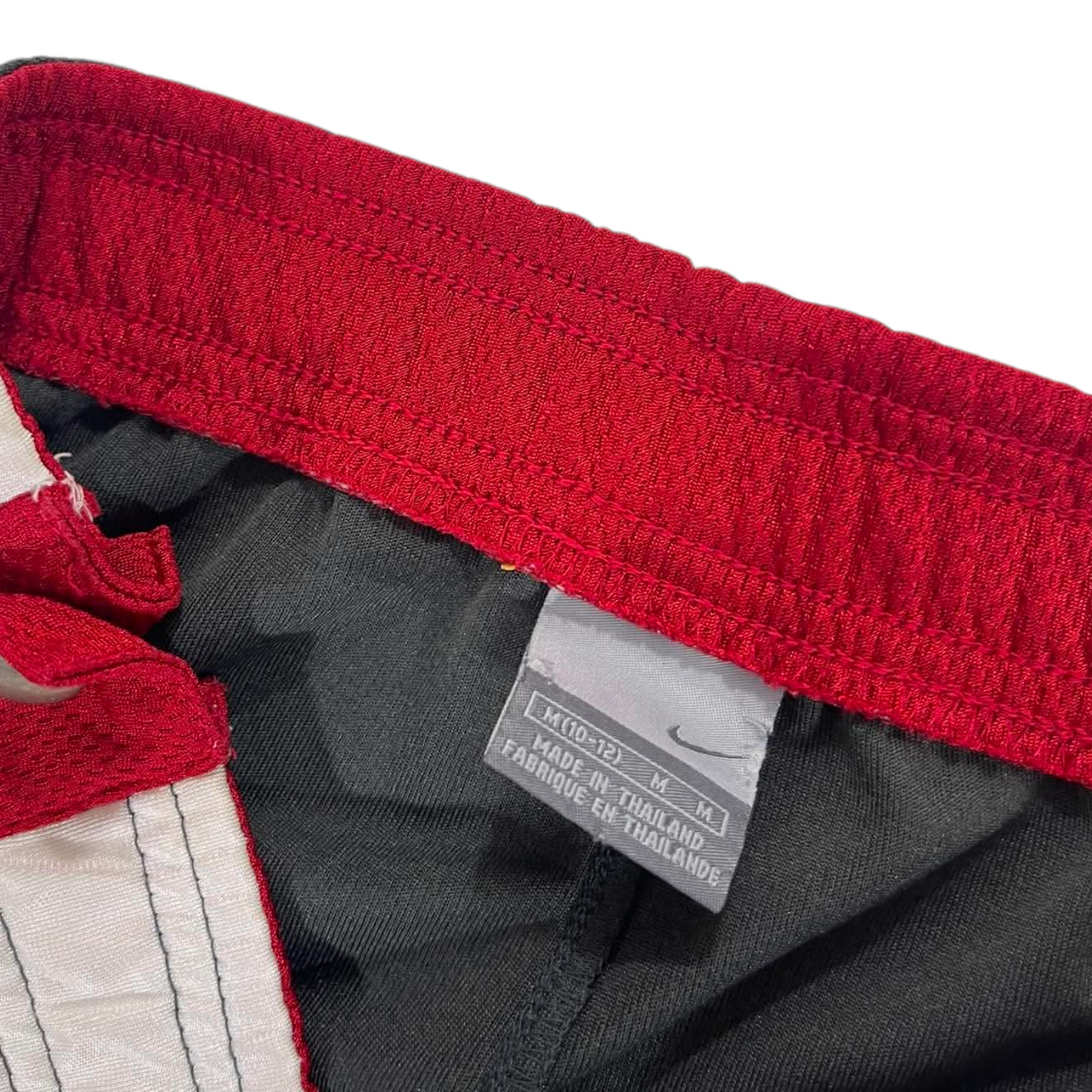 VINTAGE NIKE GREY/RED TRACK PANTS ³ (M, 10-12)