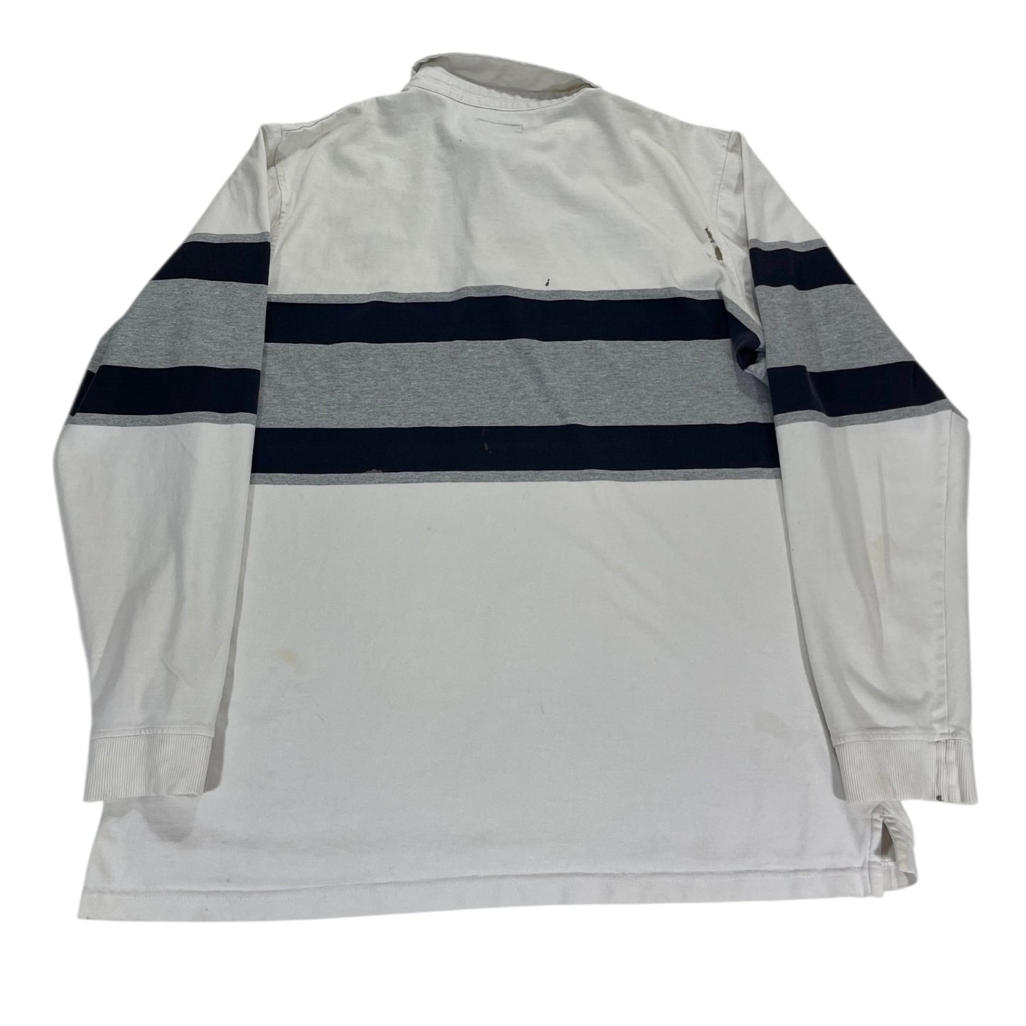 TRASHED STÜSSY RUGBY POLO SHIRT (L)