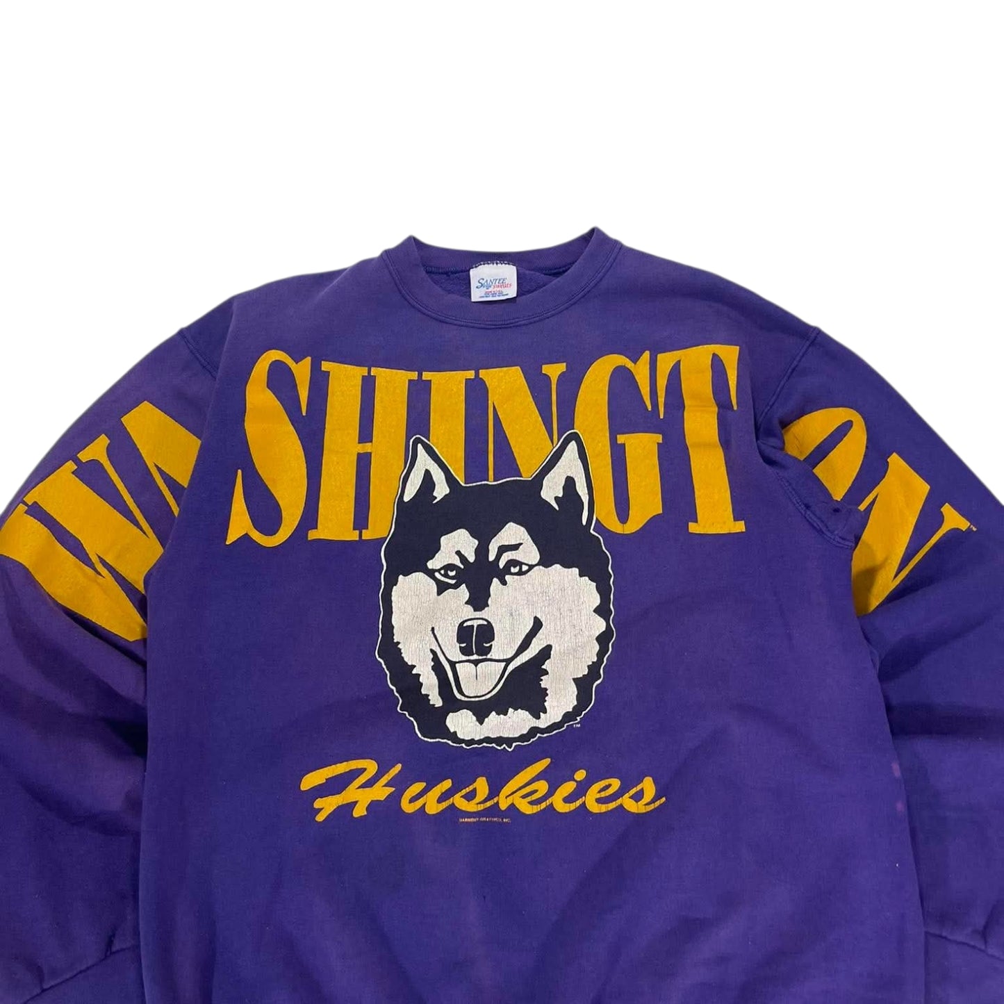 90S WASHINGTON HUSKIES PURPLE CREWNECK (M-L)