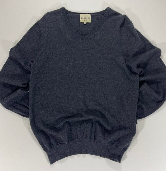 100% MERINO WOOL VINTAGE BARKERS V NE K JUMPER (XXL)
