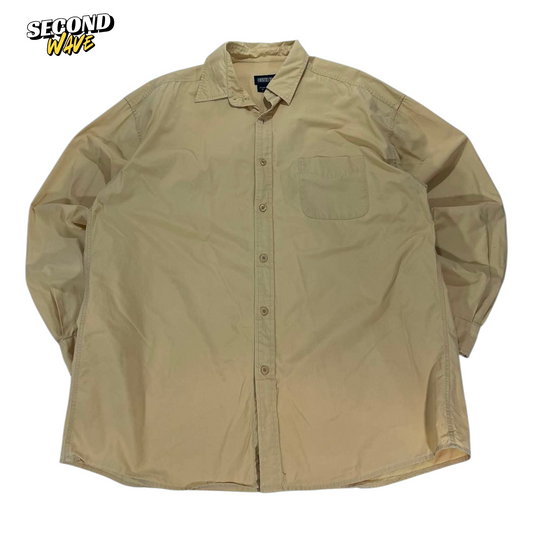 COUNTRY ROAD YELLOW BUTTON UP SHIRT (XL)