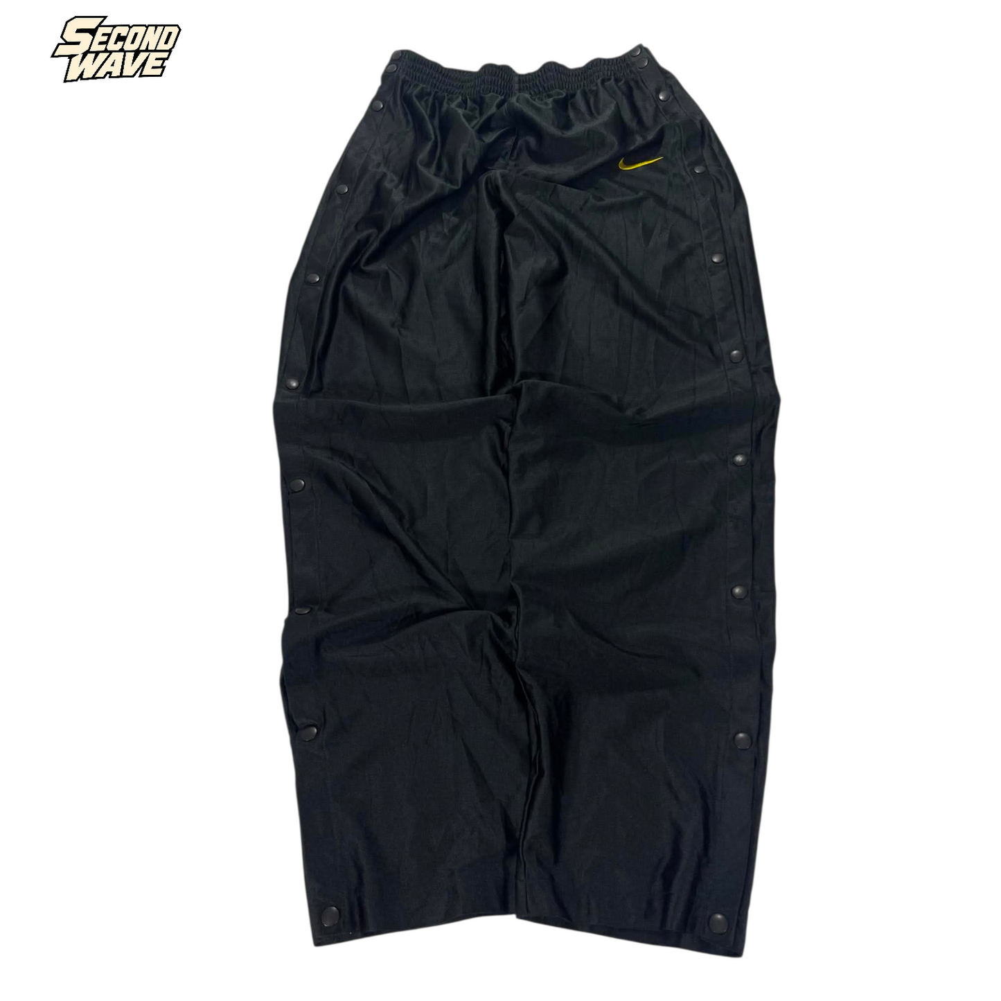 NIKE BLACK BUTTON TRACK PANTS ¹¹ (L)
