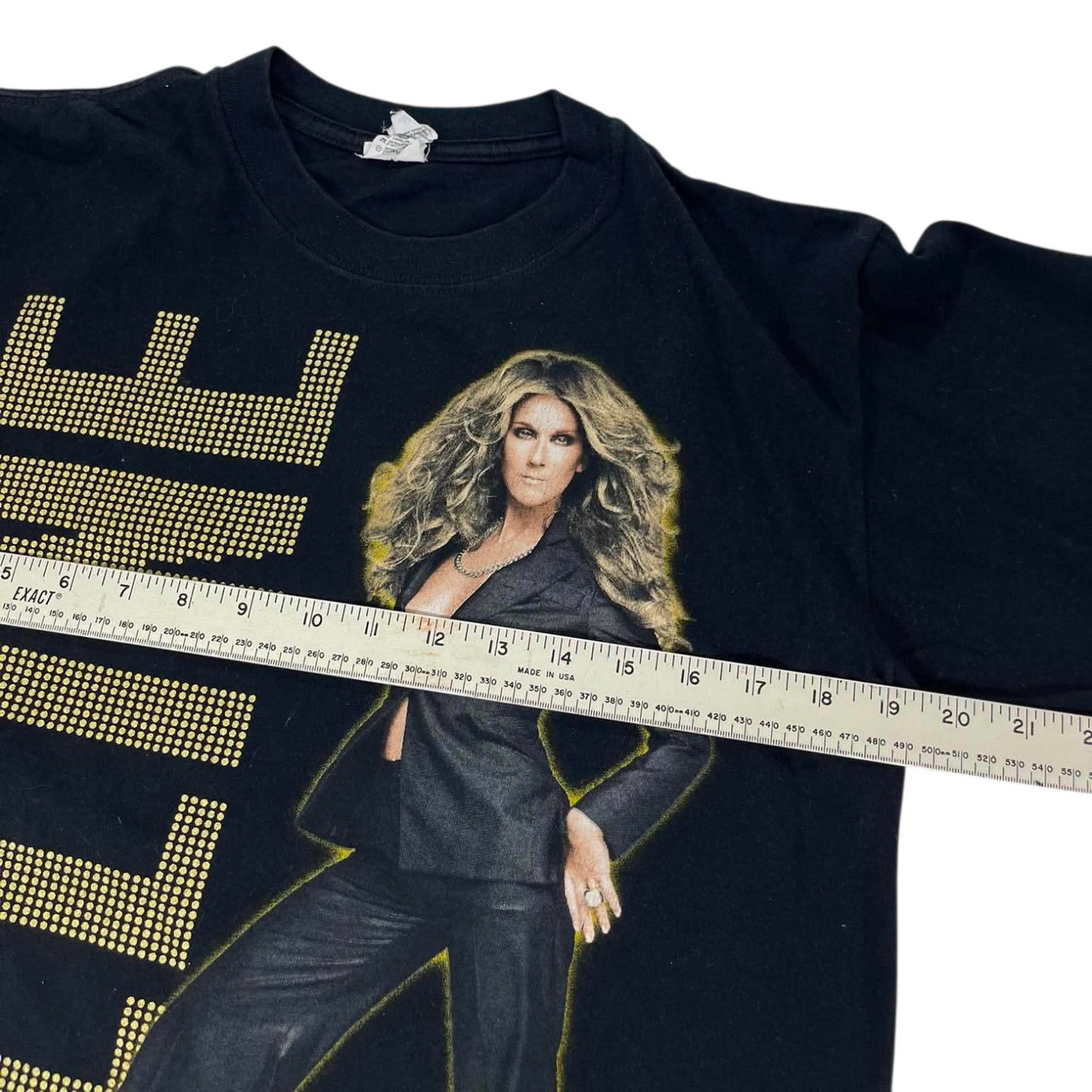 CELINE DION BLACK TOUR TEE (M)