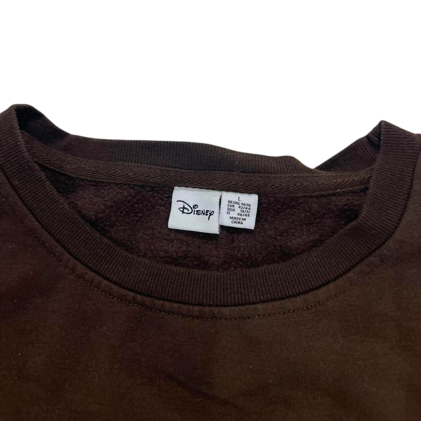 DISNEY BAMBI BROWN CREWNECK SWEATSHIRT (L)