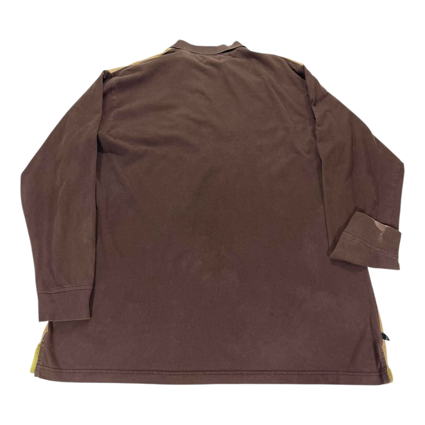 VINTAGE DEF JAM UNIVERSITY BROWN LONG SLEEVE SHIRT (XL)