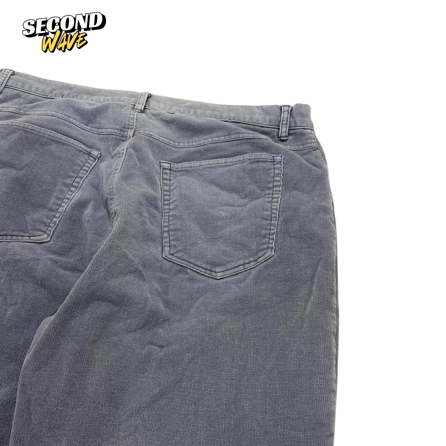 90S SARA GREY CORDUROY FLARE PANTS (34)
