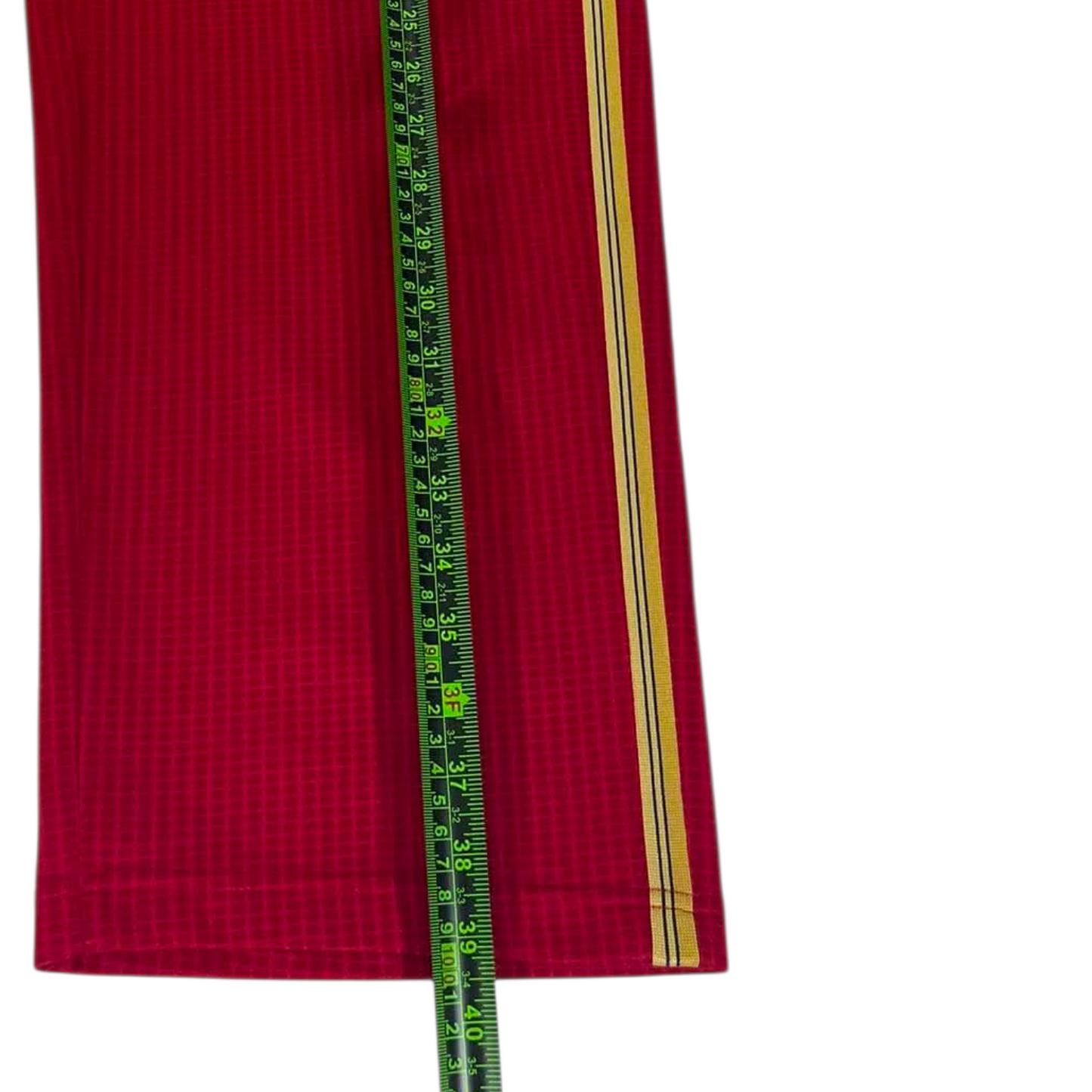 VINTAGE NIKE RED PINSTRIPE TRACK PANTS (L) ⁹
