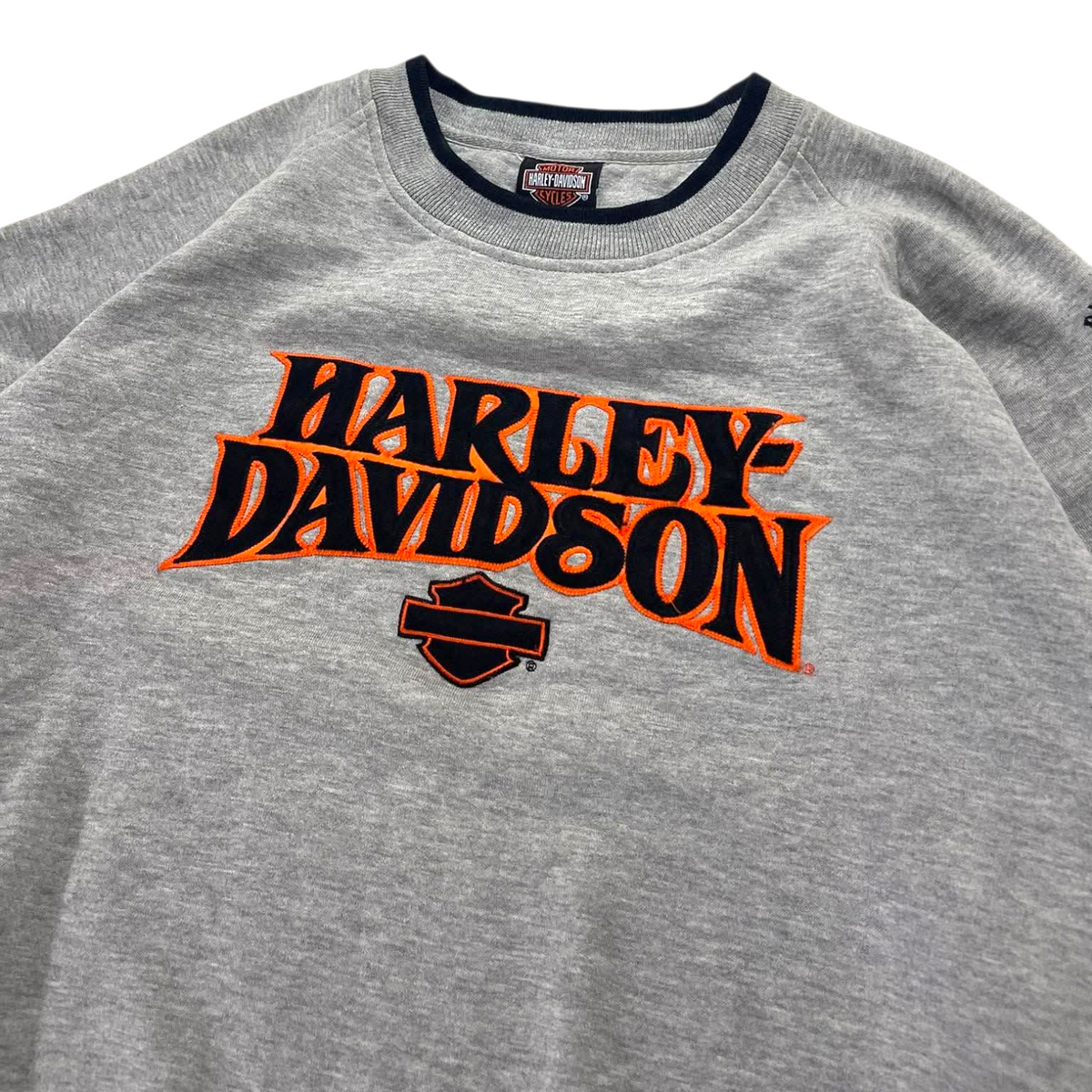 VINTAGE HARLEY DAVIDSON GRAY CREWNECK (L)
