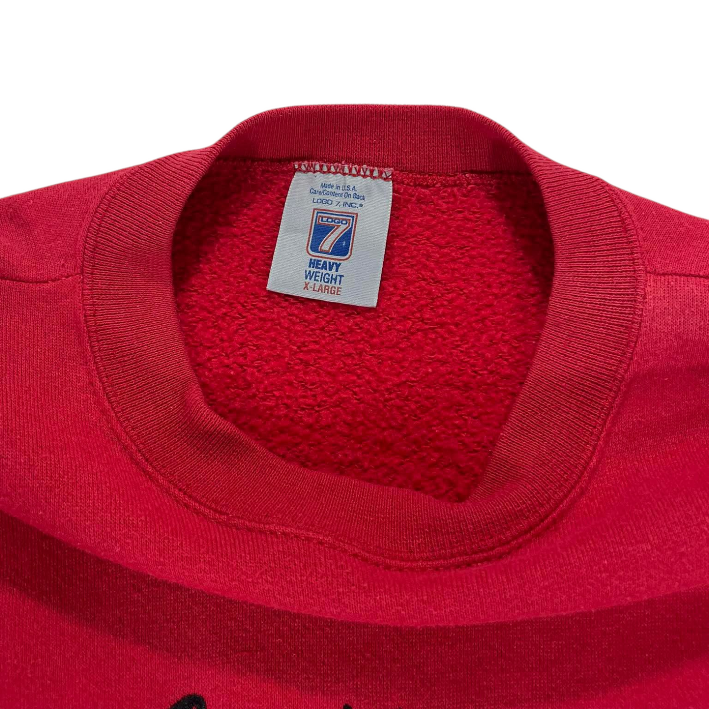 VINTAGE INDIANA HOOSIERS RED CREWNECK SWEATSHIRT (L-XL)
