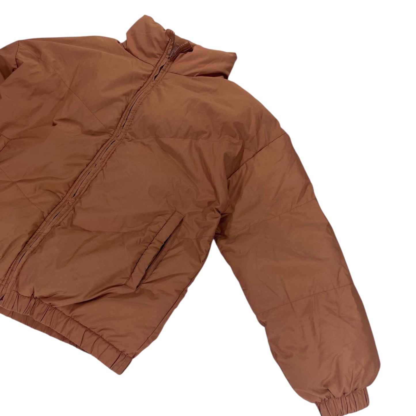 SEED HERITAGE BROWN PUFFER JACKET (UK10)