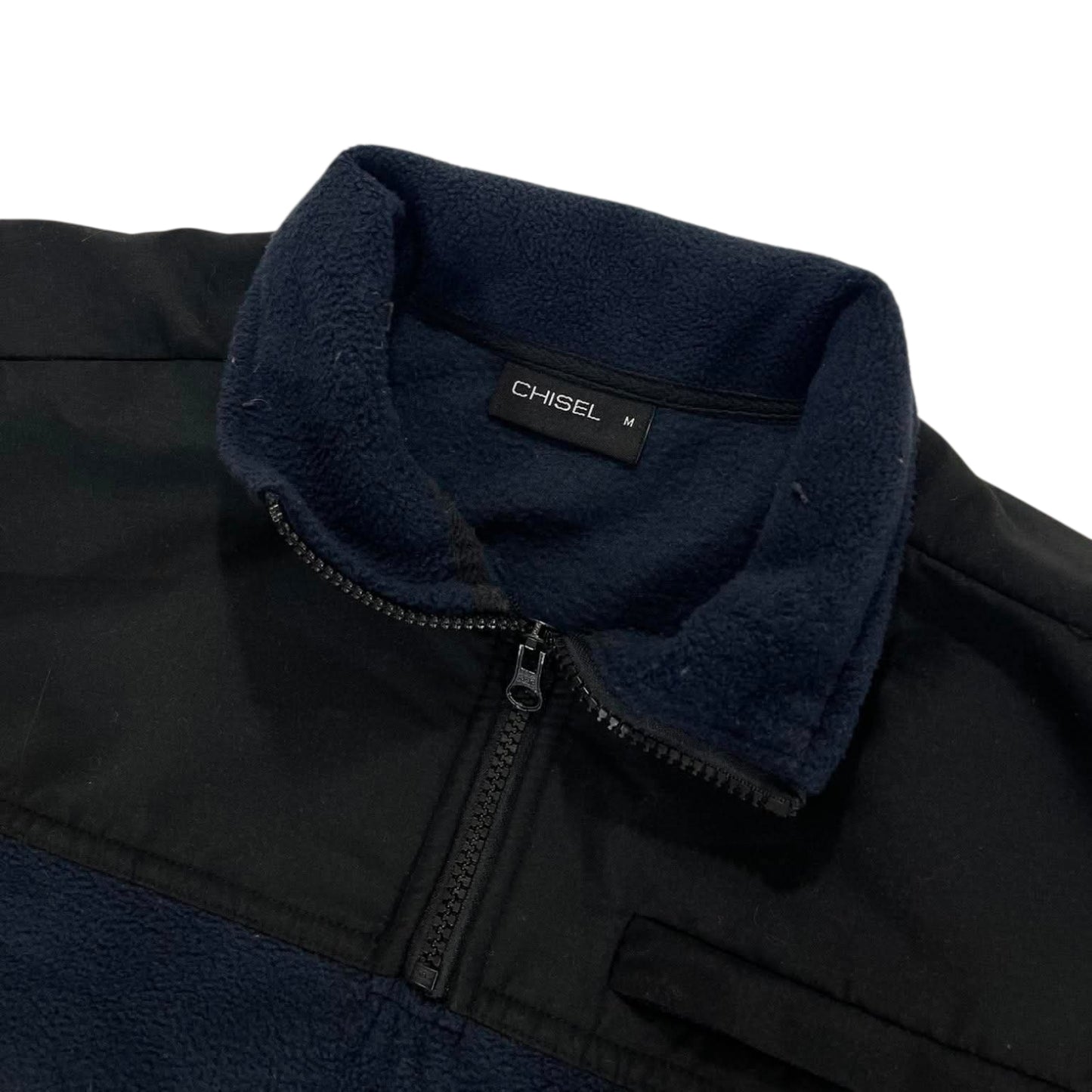 CHISEL NAVY BLUE FLEECE QUARTER ZIP (M)