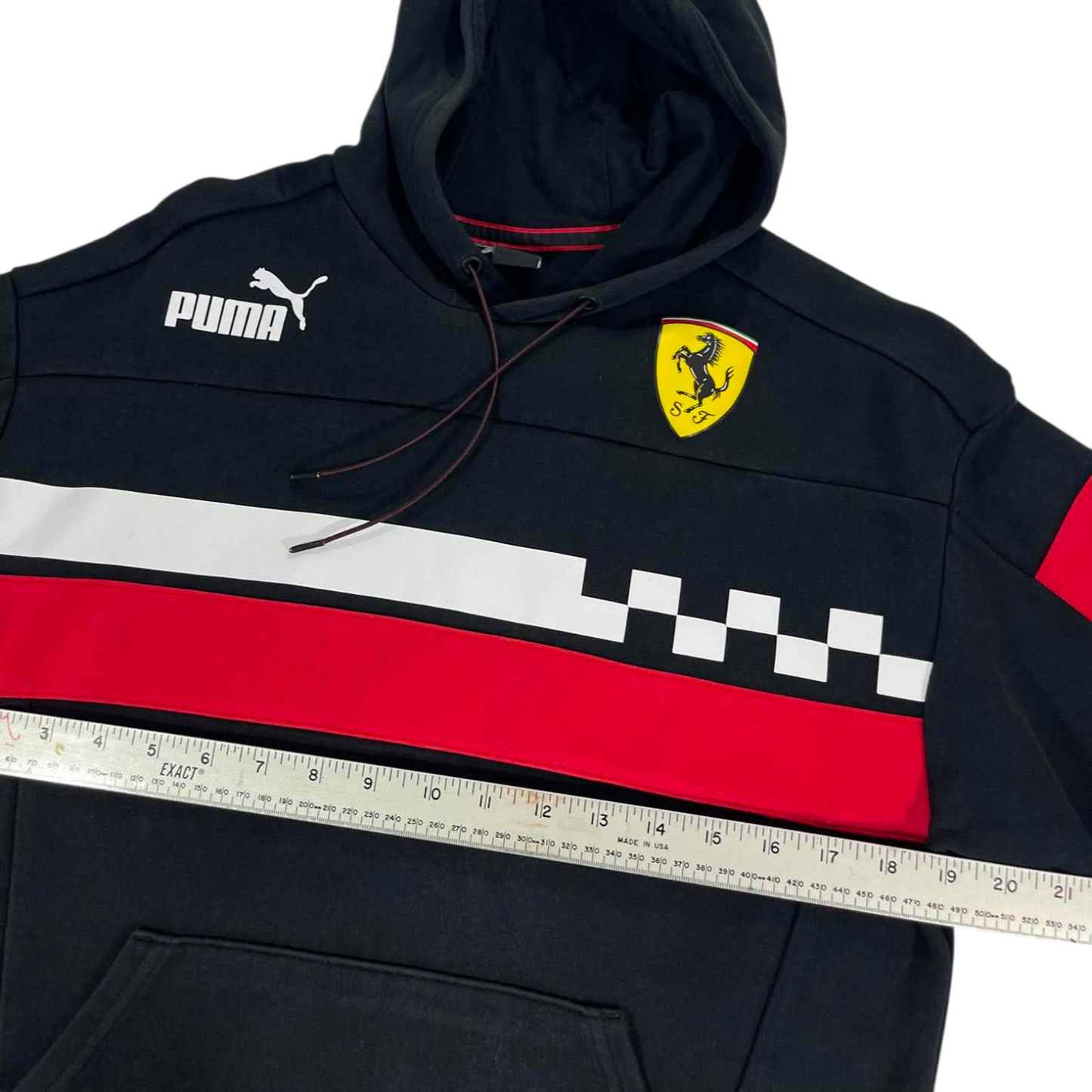 PUMA X FERRARI BLACK HOODIE (M)
