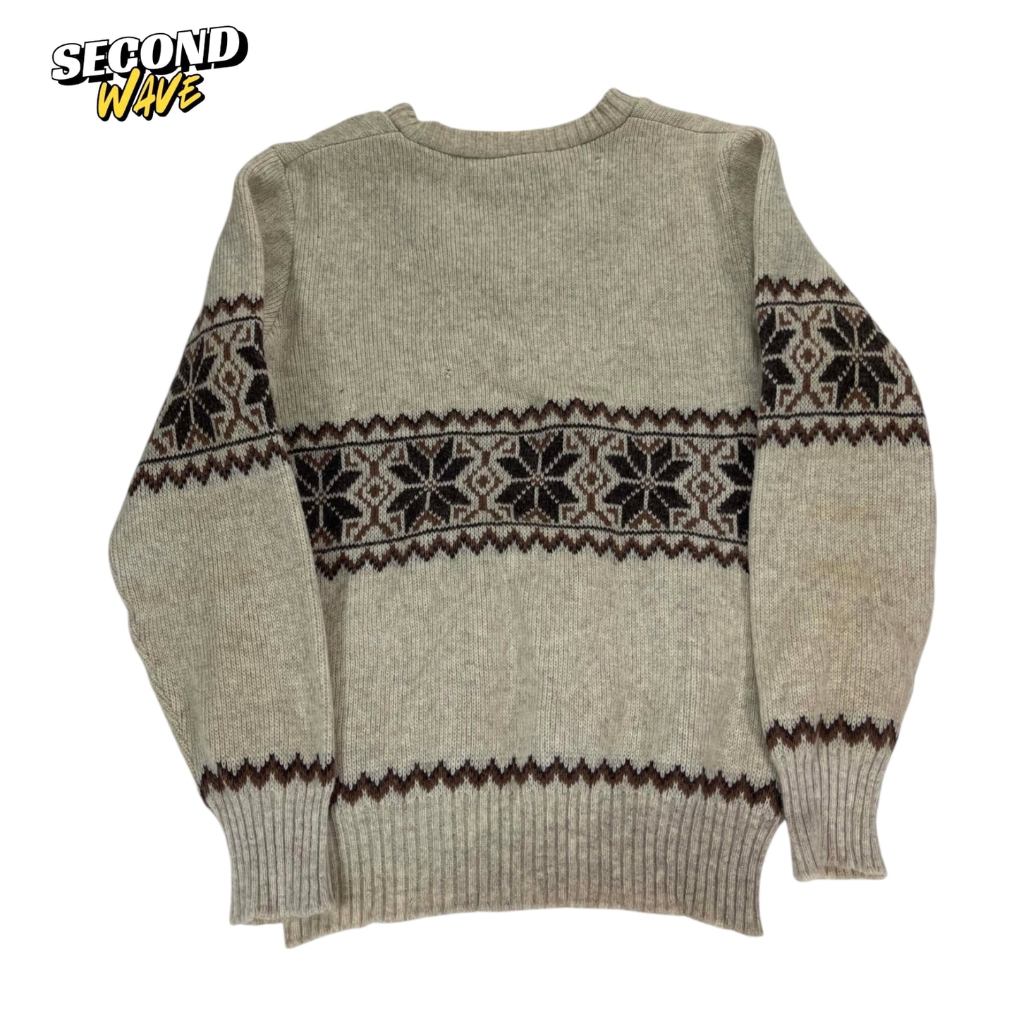 VINTAGE 90S 100% PURE WOOL NEW ZEALAND MADE SWEATER (M)