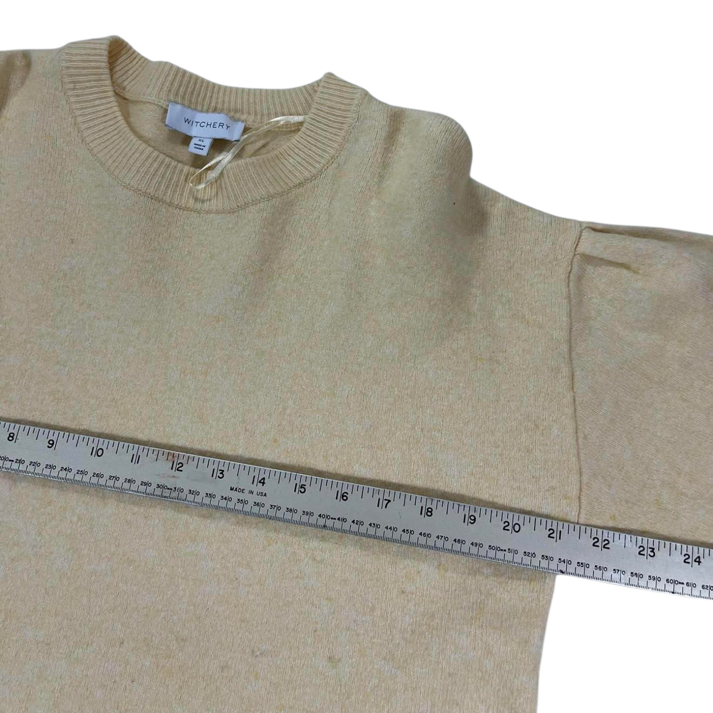 WITCHERY CREAM KNIT JUMPER (M)