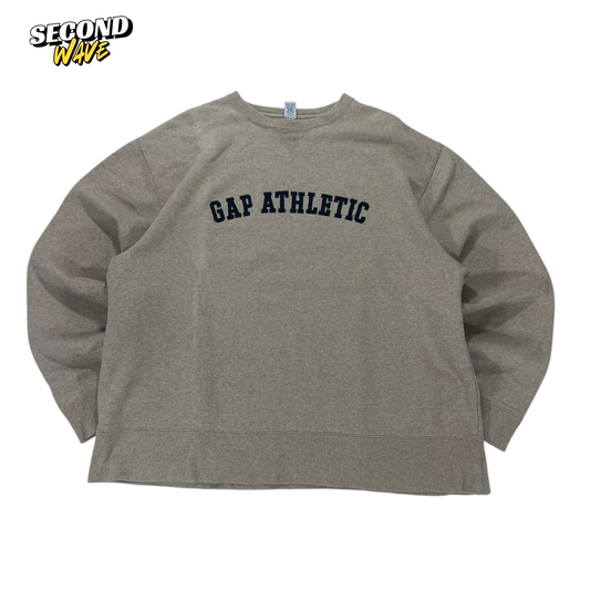 VINTAGE GAP ATHLETIC GREY SWEATSHIRT (L)