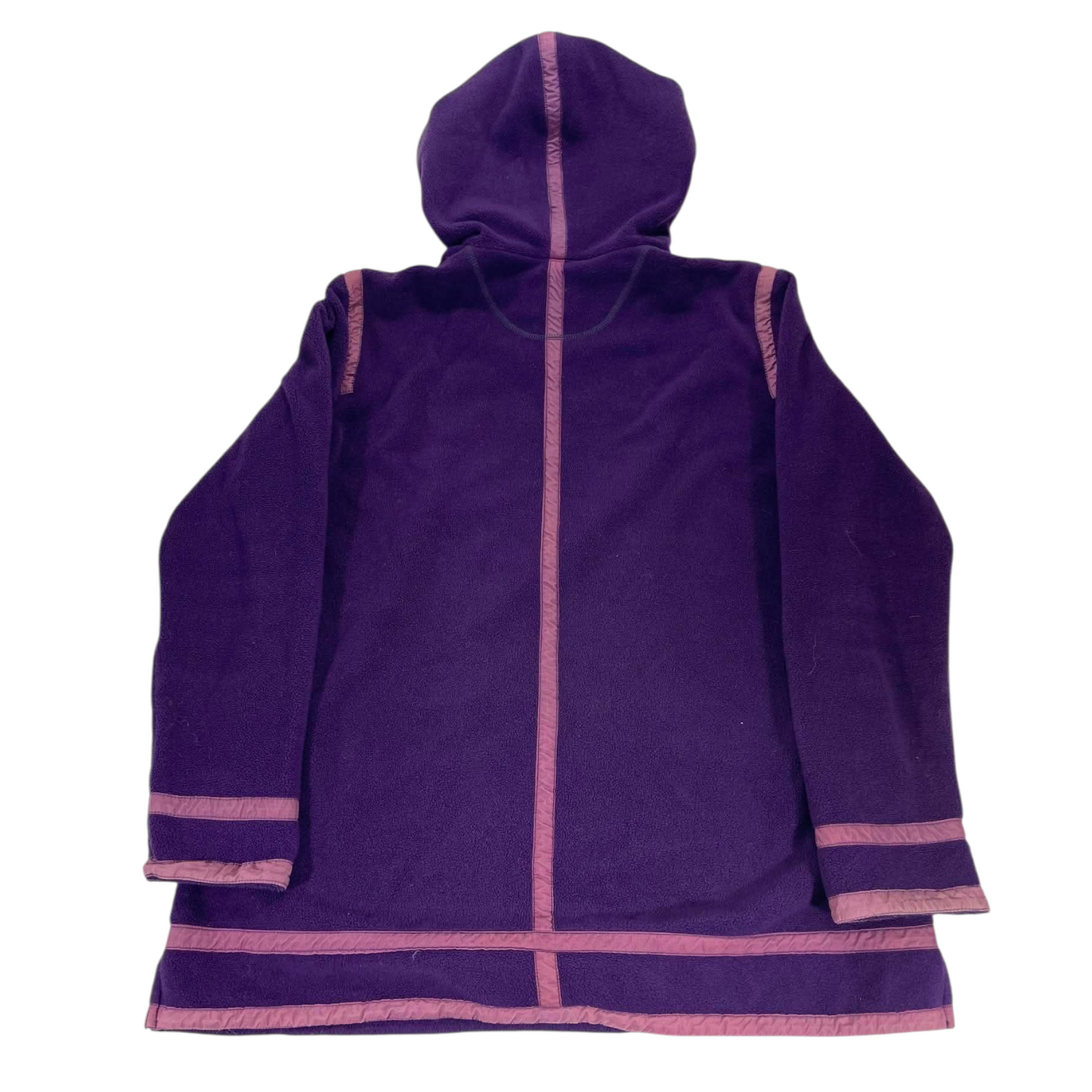 VINTAGE JEAN JONES PURPLE FLEECE QUARTER ZIP HOODIE (L)