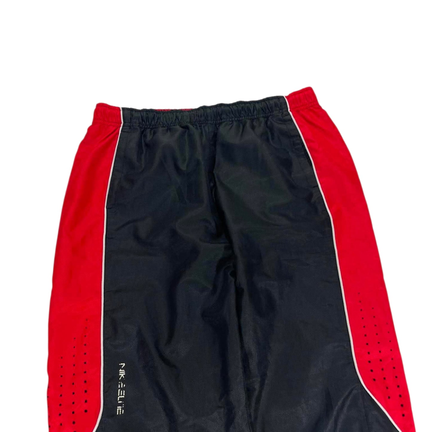 NIKE BLACK AND RED TRACK PANTS (XL)