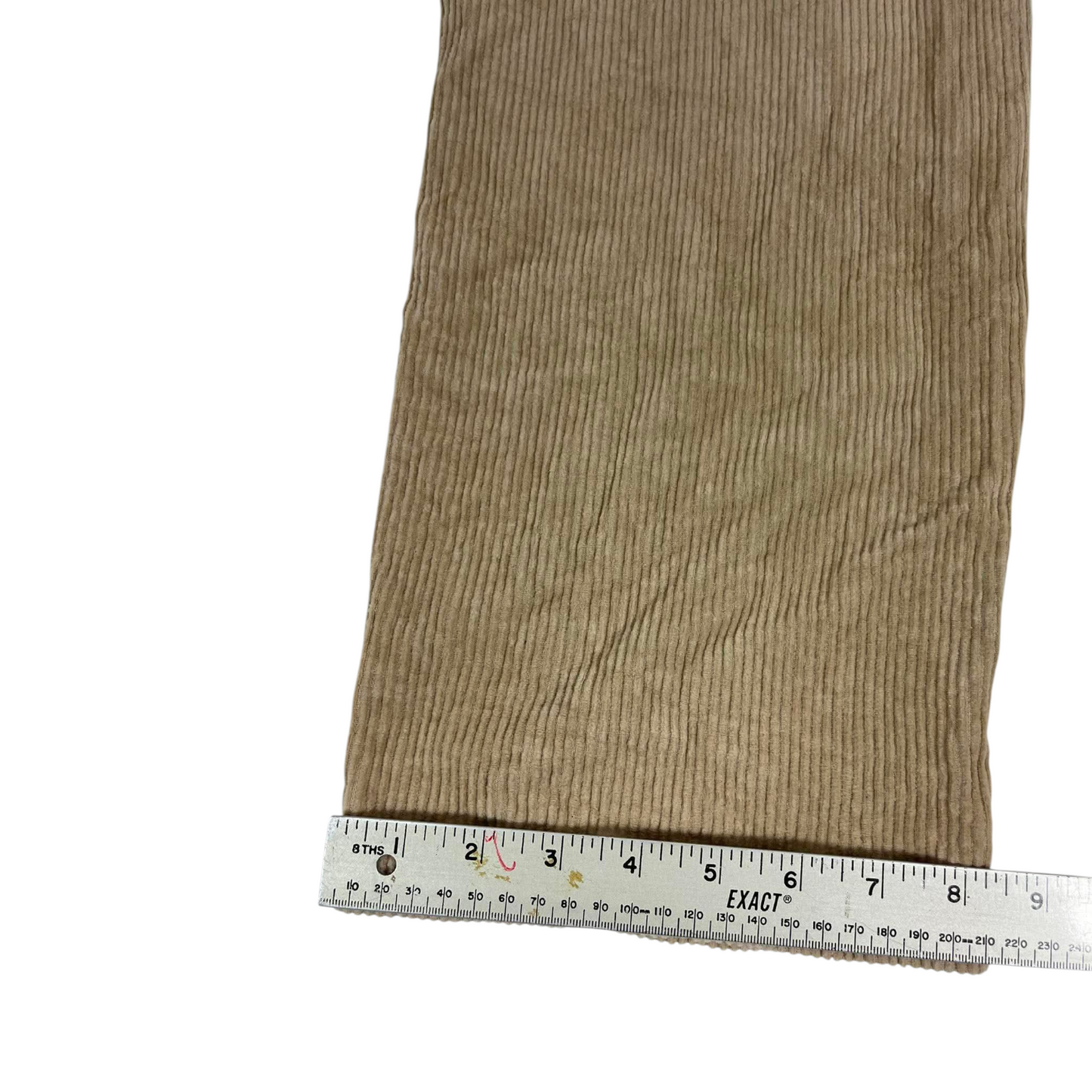 VINTAGE RUSTY BROWN CORDUROY BAGGY TROUSERS (36)