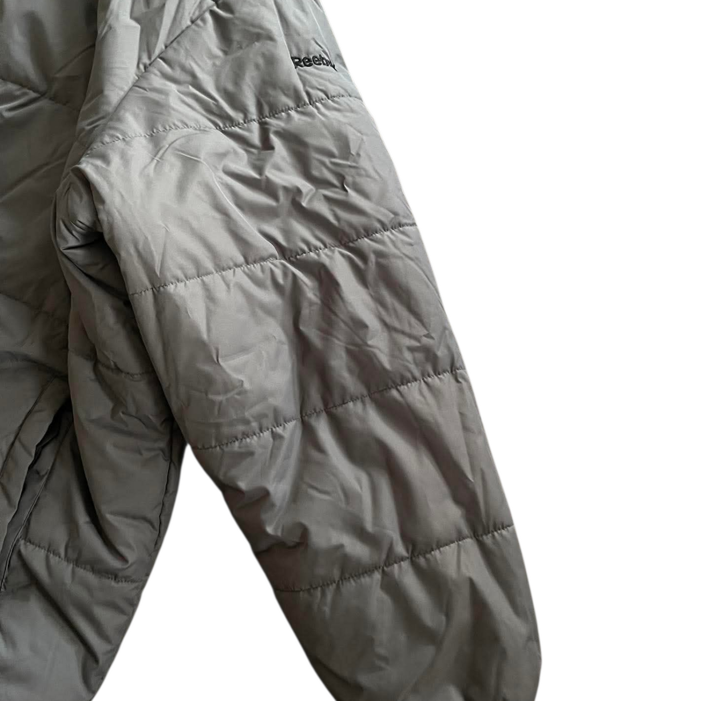 VINTAGE REEBOK GREY PUFFER JACKET (XXL)