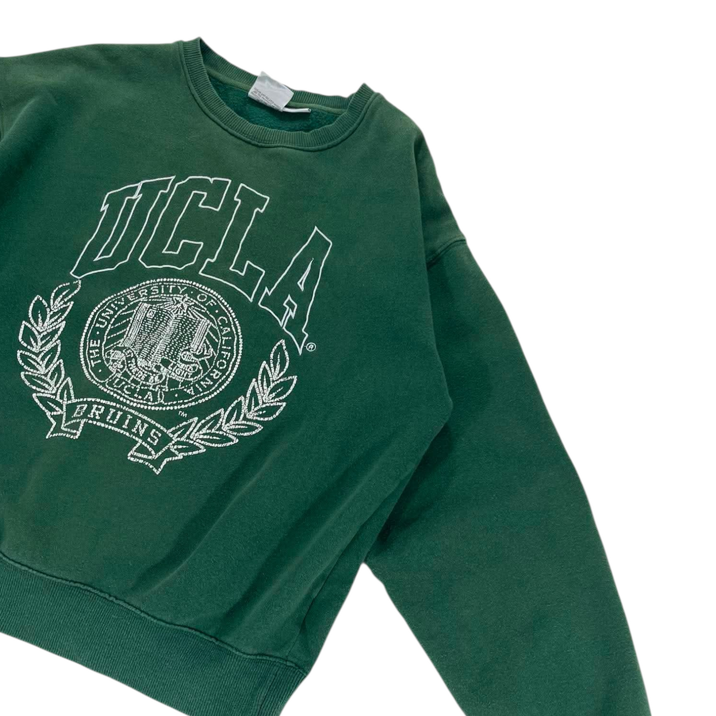 VINTAGE UCLA GREEN CREWNECK SWEATSHIRT (M)