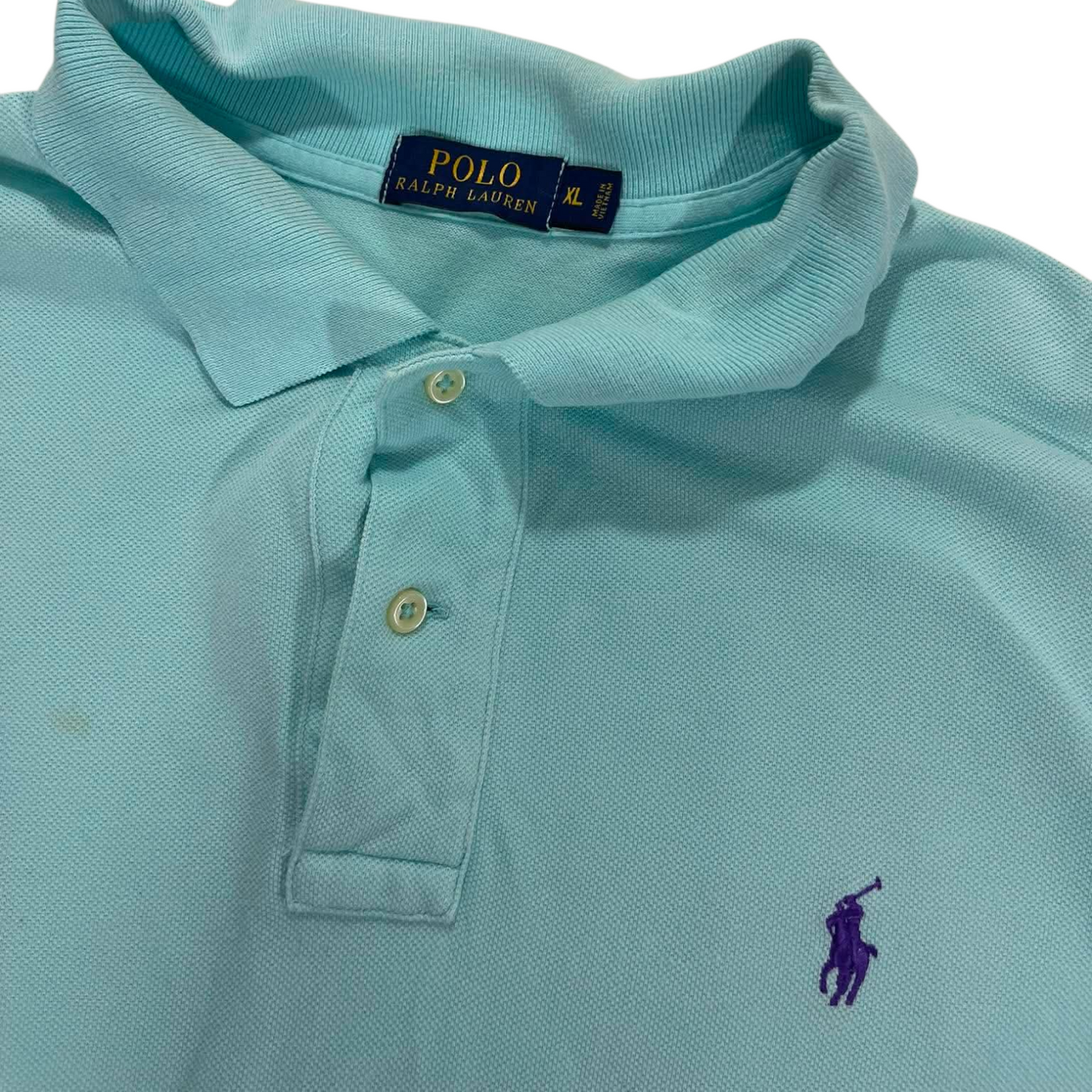 RALPH LAUREN BLUE POLO SHIRT (XL)