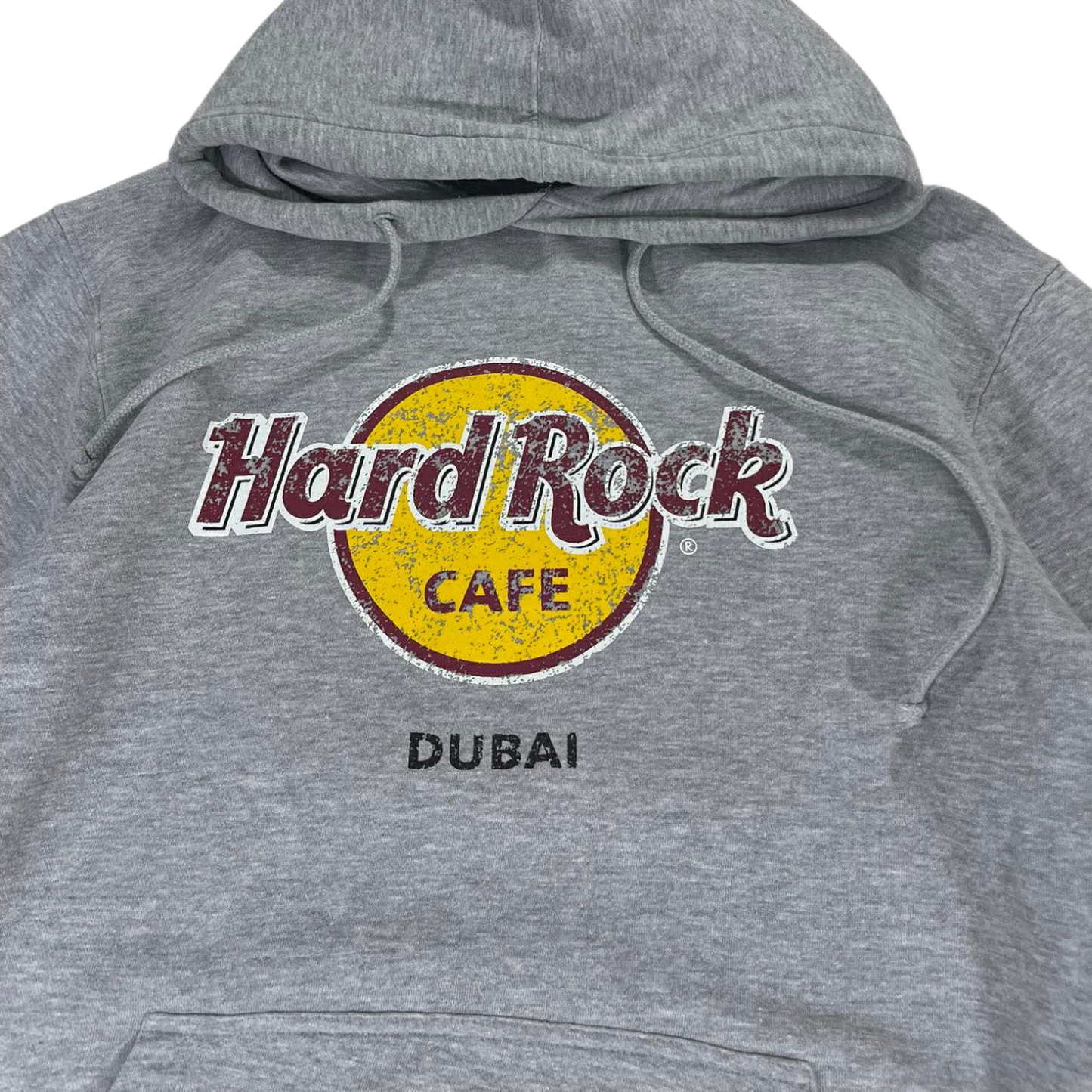 VINTAGE HARD ROCK CAFE GREY DUBAI HOODIE (L)