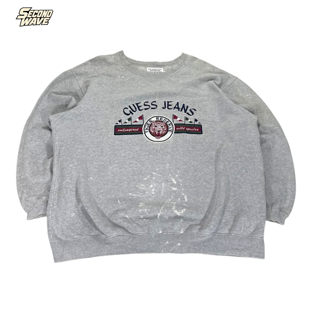 TRASHED 90S GUESS JEANS SWEATSHIRT (L)