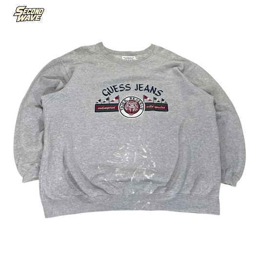 TRASHED 90S GUESS JEANS SWEATSHIRT (L)