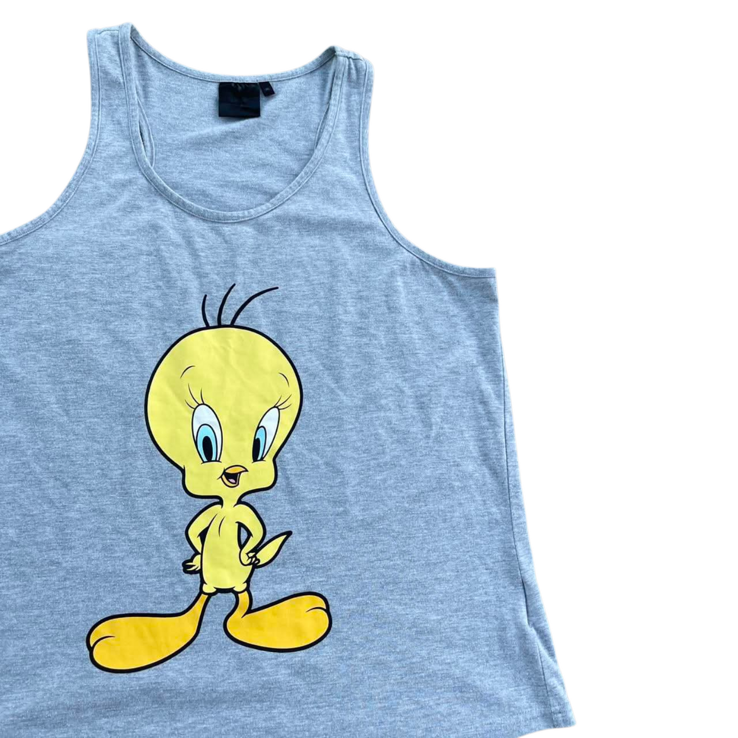 LOONEY TUNES TWEETY BIRD BLUE TANK TOP (XL)