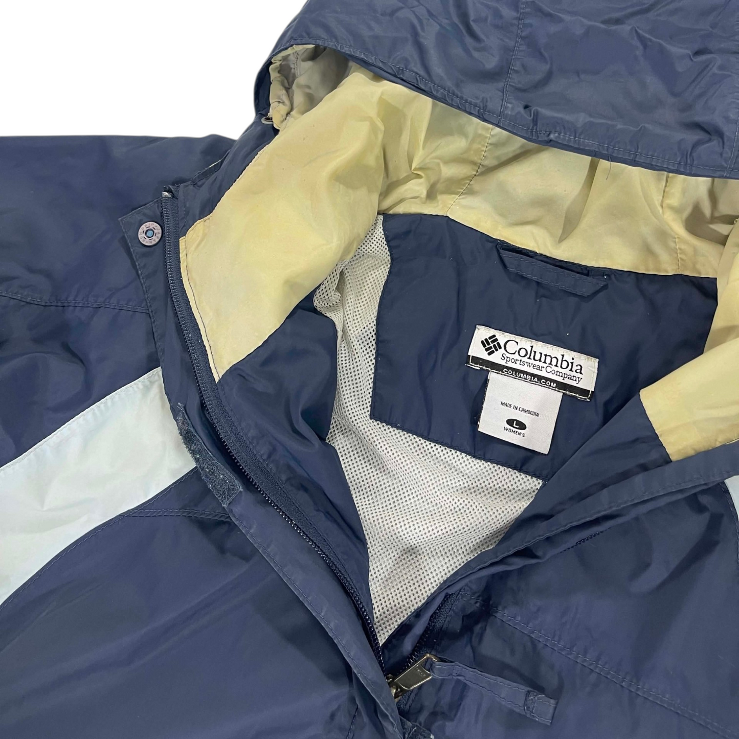 COLUMBIA SPORTSWEAR NAVY BLUE WINDBREAKER (L)
