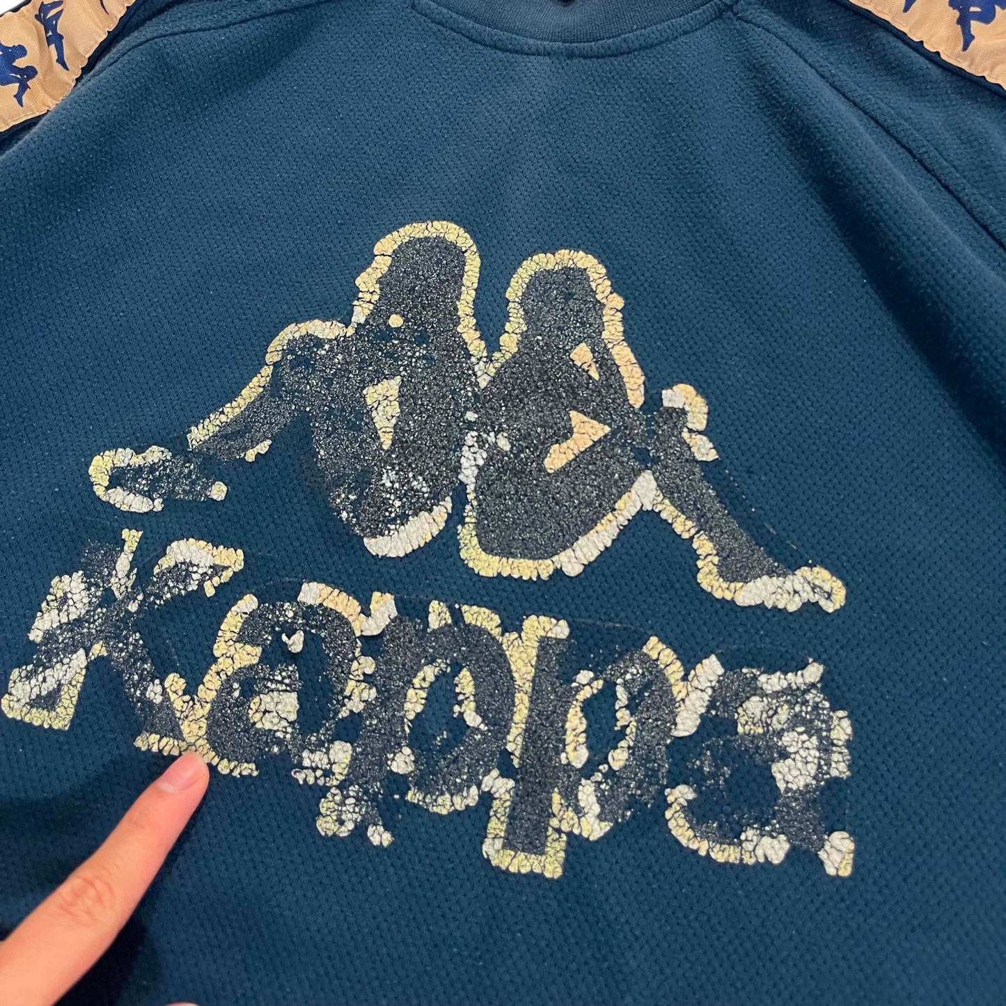 VINTAGE KAPPA NAVY BLUE SWEATSHIRT (XL)