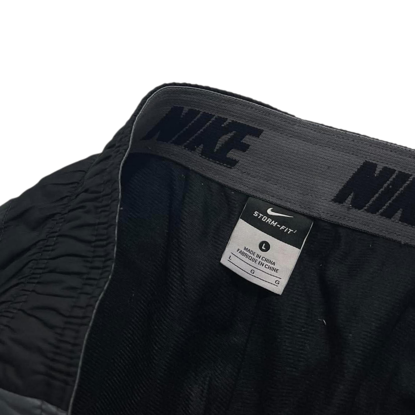 NIKE BLACK/GREY TRACK PANTS⁷ (BEST FIT M)