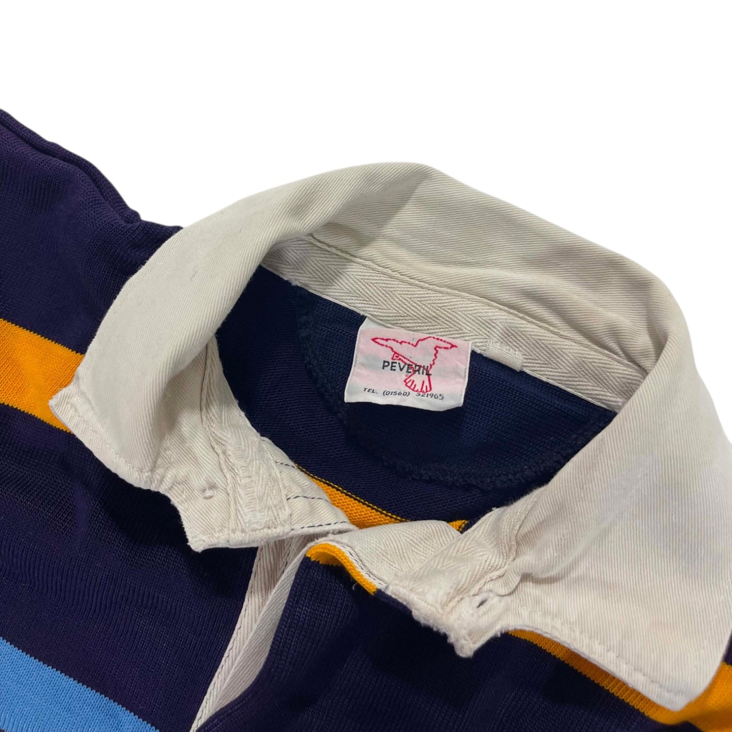 VINTAGE HEAVYWEIGHT PEVERIN RUGBY SHIRT (L)