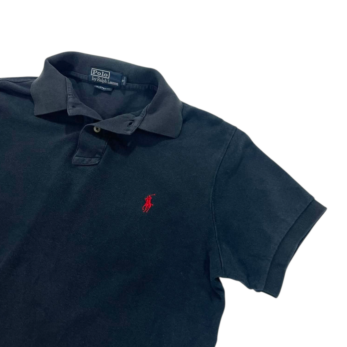 RALPH LAUREN BLACK POLO SHIRT (S)
