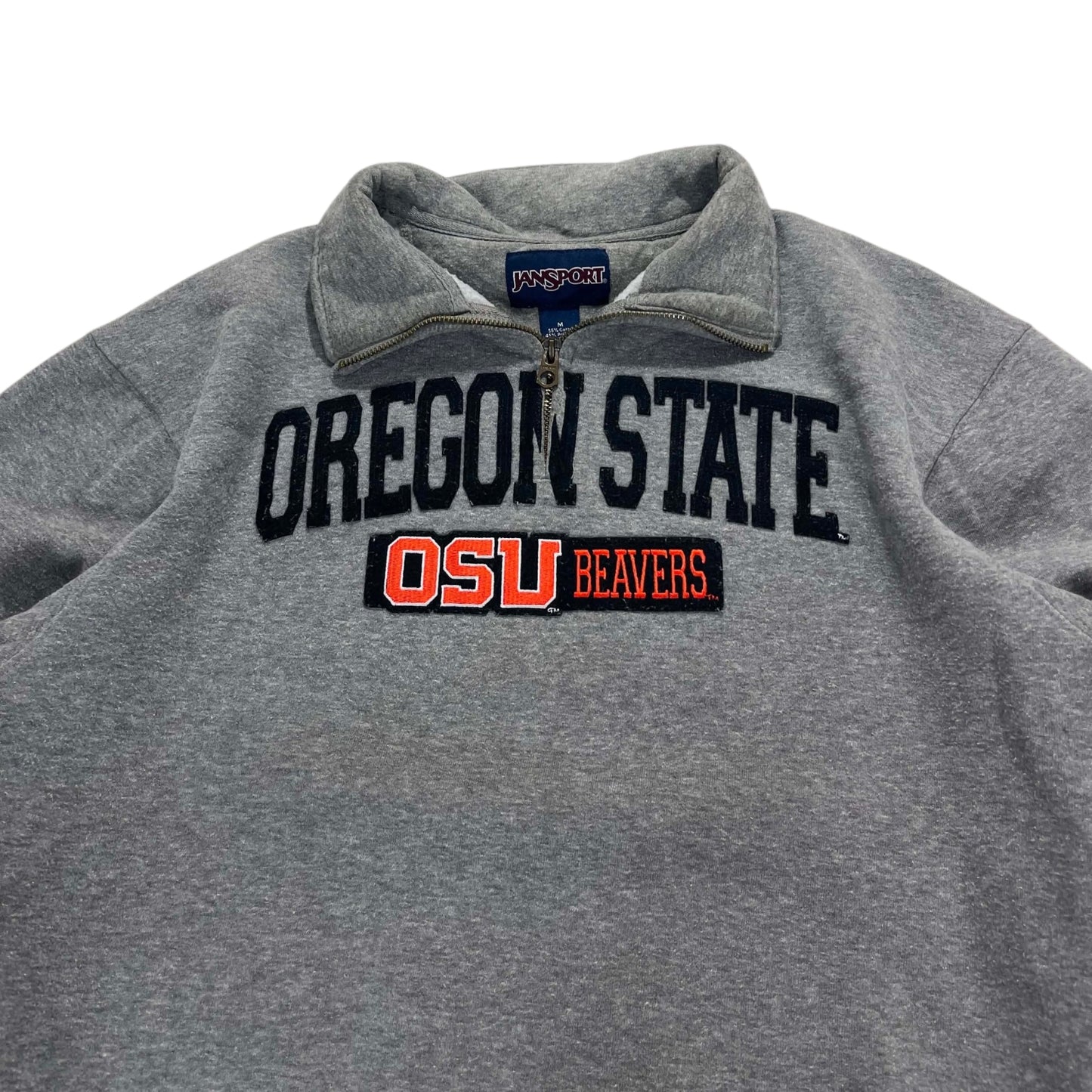 VINTAGE OREGON STATE JANSPORT QUARTER ZIP (M)